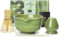 Artcome 4-Piece Matcha Tea Set – Japanese Bamboo Whisk and Ceramic Bowl