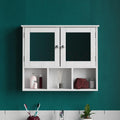 Bath Vida Priano Mirrored Bathroom Cabinet – White Wall Mounted MDF