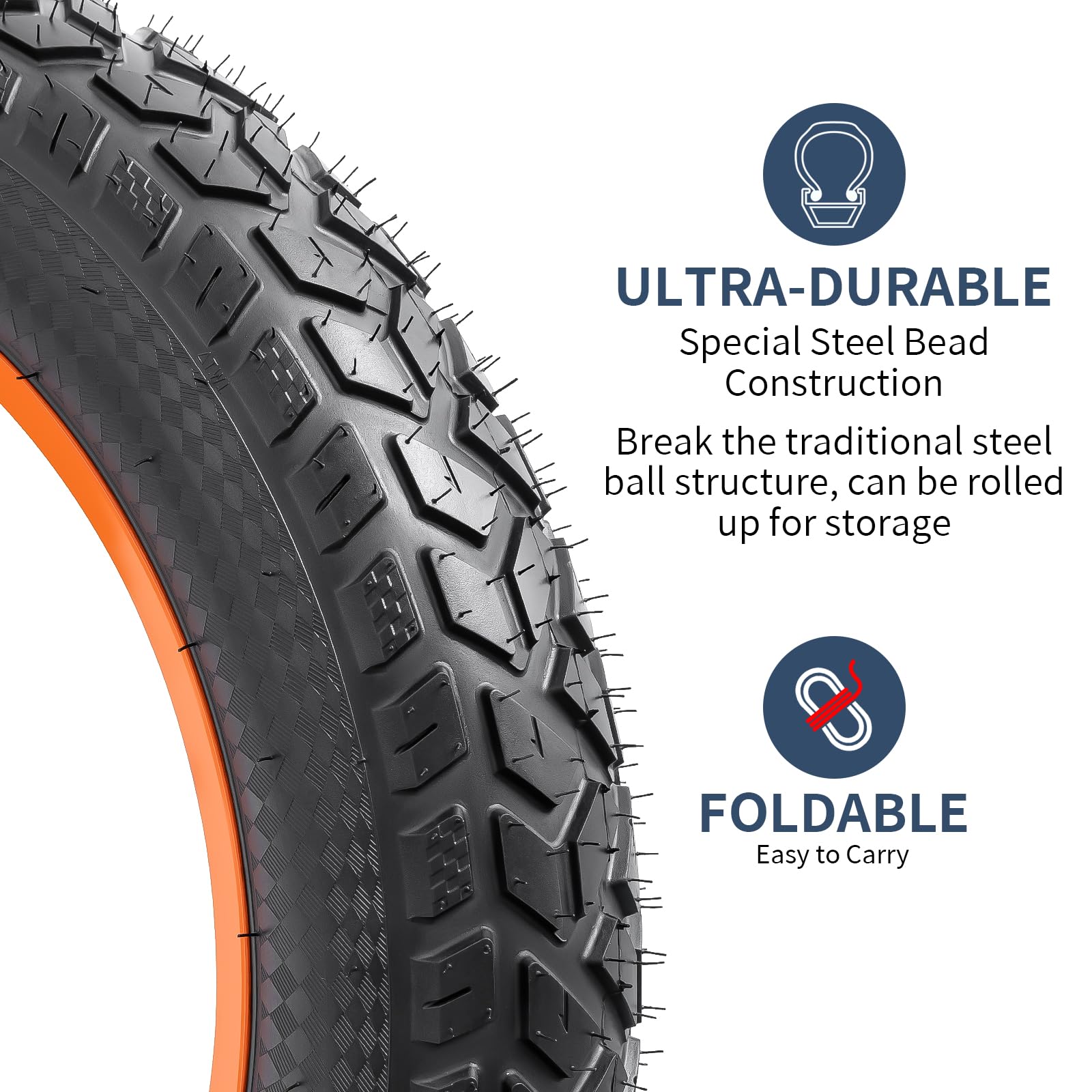 YunSCM 20x4.0 Fat E-Bike Tyre and Heavy Duty Inner Tube Set | 20 Inch