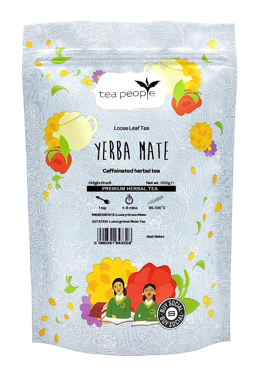 Tea People Organic Yerba Mate Loose Leaf Tea – 200g Refill Pack