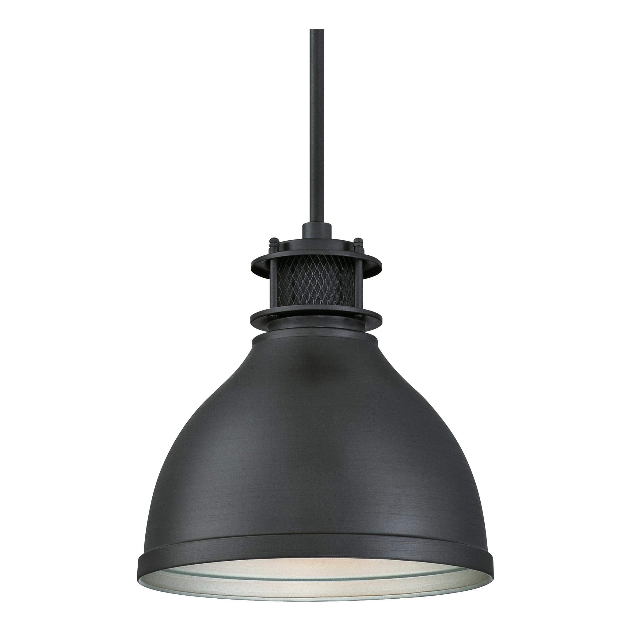 Westinghouse Industrial One-Light Pendant – Matte Gun Metal Mesh Shade