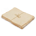 Leather Village Watercolor Paper | 4x6 Deckle Edge Handmade Cotton