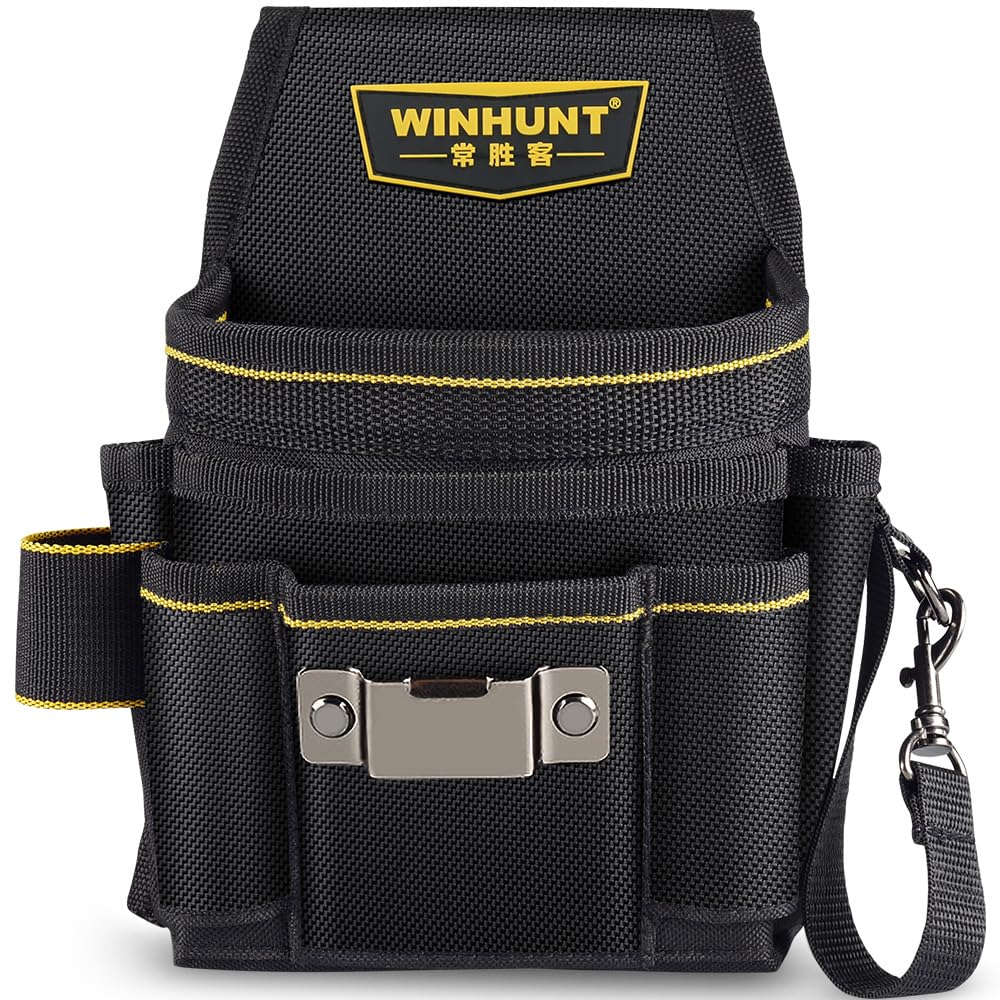 WINHUNT Electrician Tool Belt Pouch - 18 Pocket Heavy-Duty Nylon Organizer