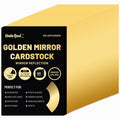 Golden Mirror Cardstock – 60 Sheets A4 250gsm Metallic Paper