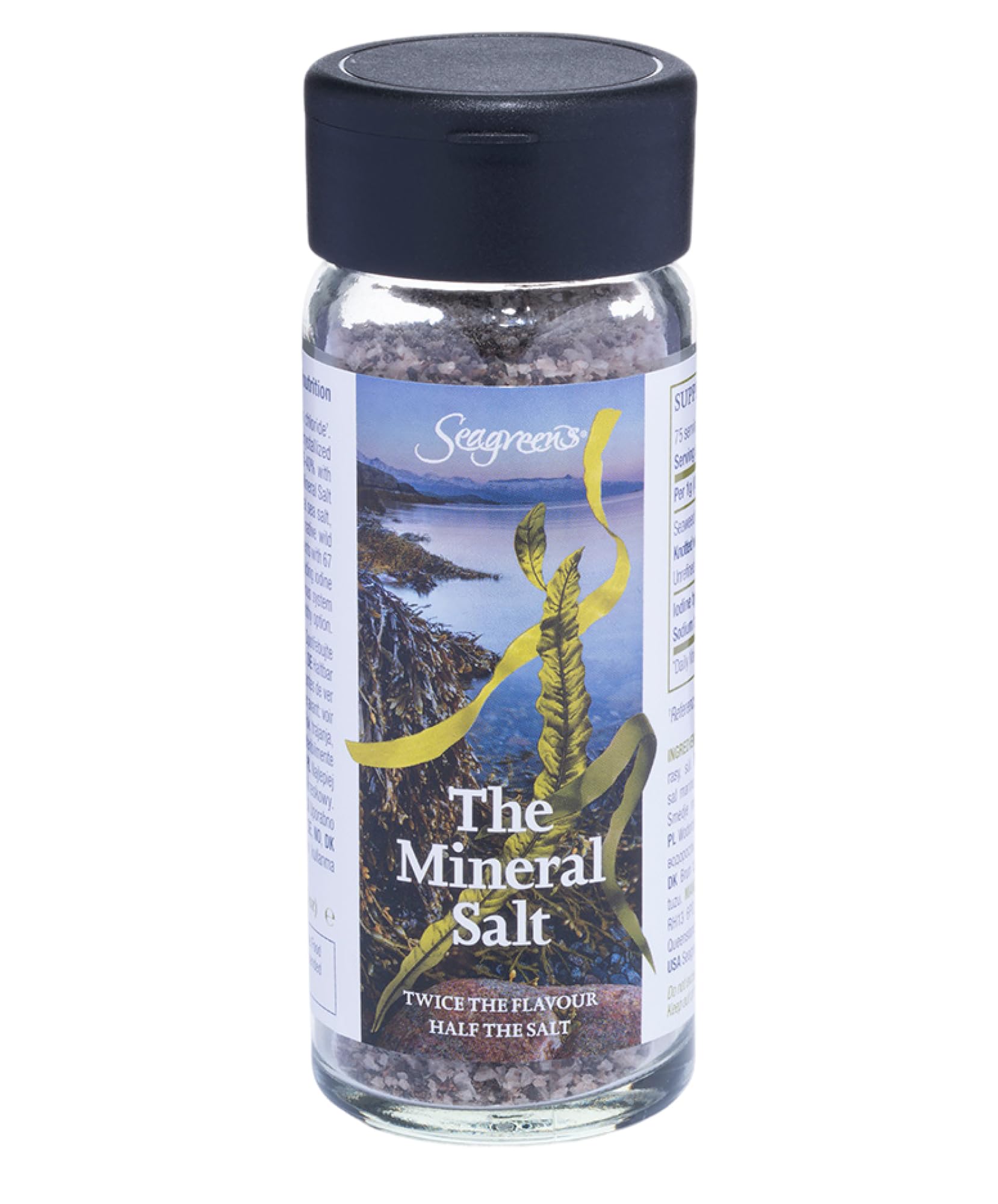 Seagreens Organic Seaweed & Mineral Sea Salt – 75g Healthy Salt Alternative