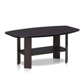 Furinno SIMPLE DESIGN Coffee Table, Small Coffee Table wih Open Shelf, Side Table, for Living Room, Home Office, Dark Walnut - image 1