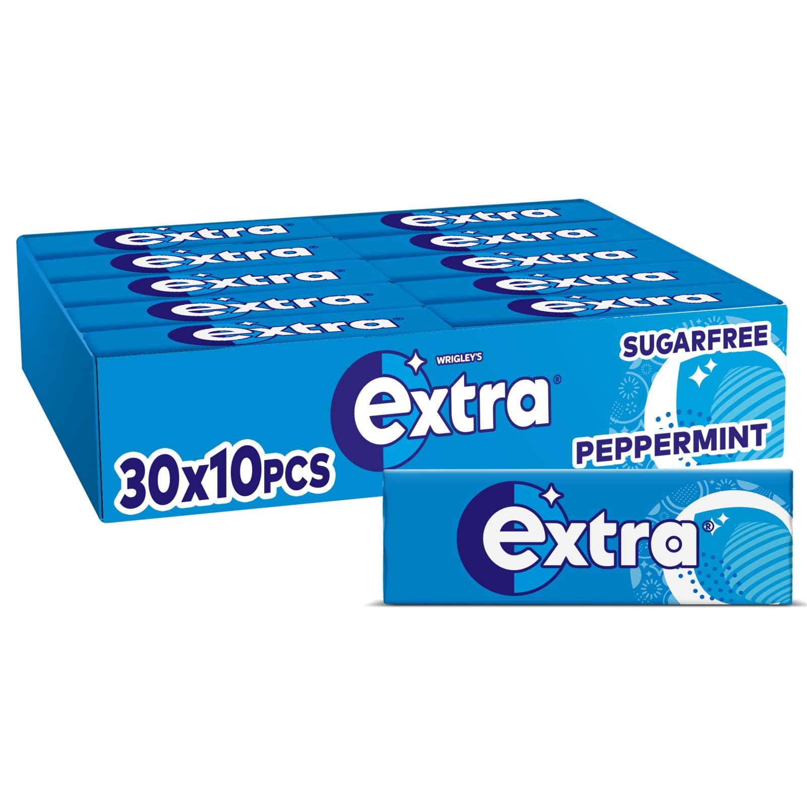 Wrigley's Extra Peppermint Sugar Free Chewing Gum Bulk Pack - 300 Pieces
