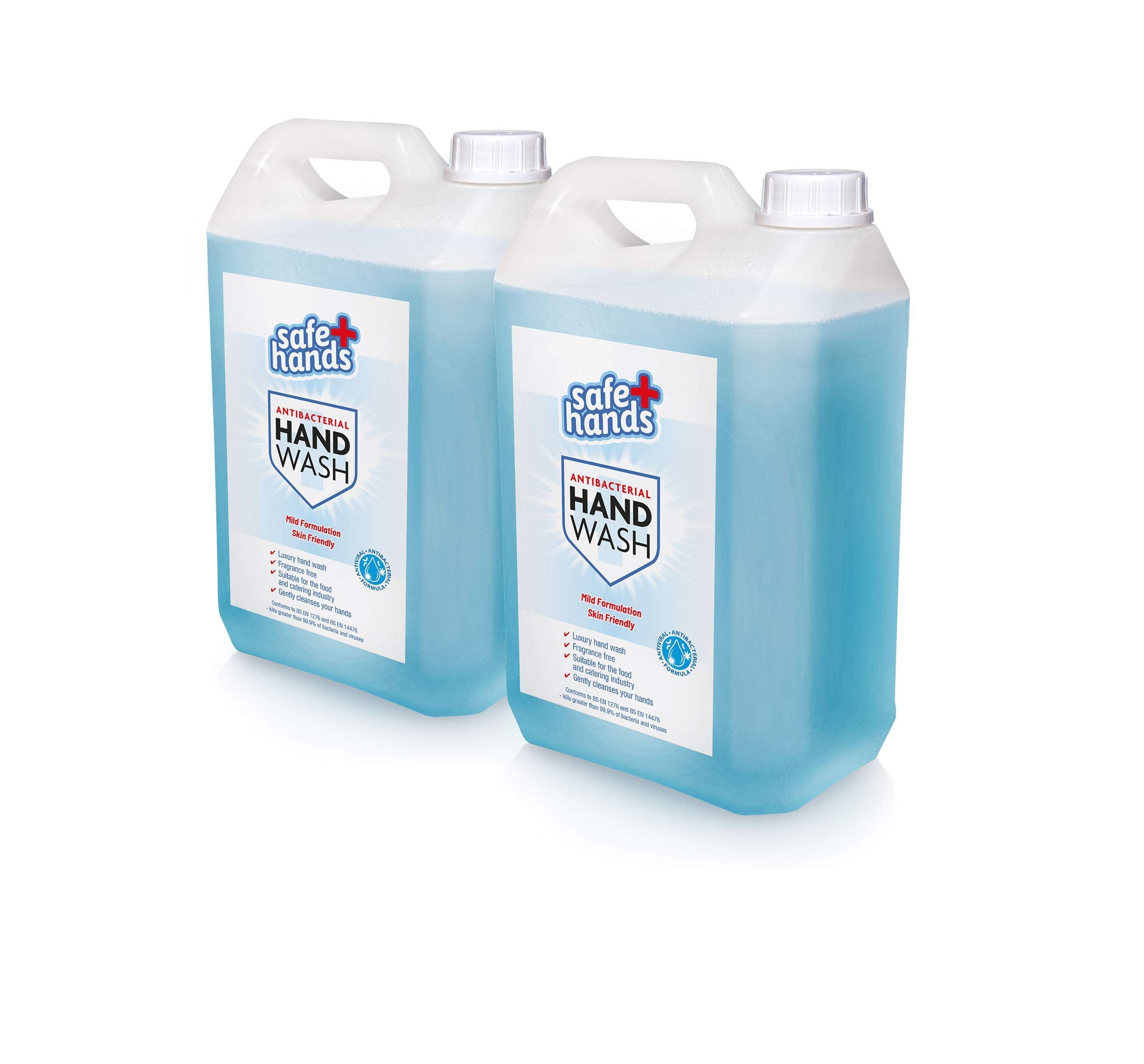 Safe Hands Antibacterial Hand Wash – Unfragranced 5L Refill (2 Pack)