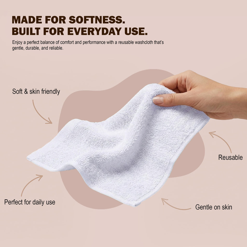 Utopia Towels Cotton Washcloths Set - 100% Ring Spun Cotton, Premium Quality Flannel Face Cloths, Highly Absorbent and Soft Feel Fingertip Towels - image 4