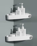 Sotfamily Corner Shower Caddy - 2 Pack Rust Free Plastic Organiser
