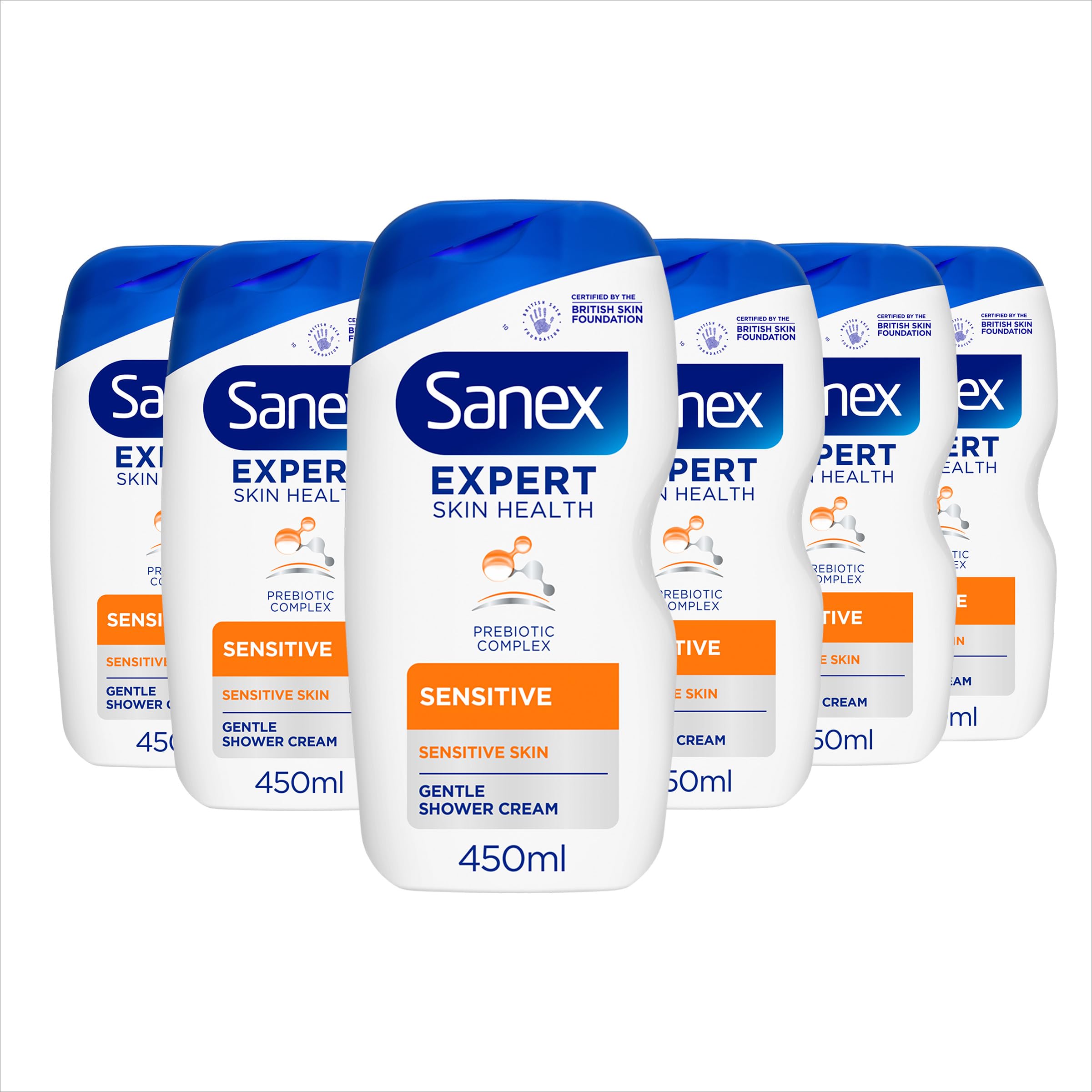 Sanex Expert Skin Health Sensitive Body Wash - 450ml (6 Pack)