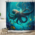 Jolof Store Sea Floor Shower Curtain – Waterproof Ocean Marine Decor