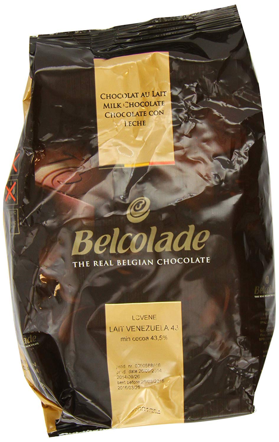 Belcolade Venezuela 43.5% Milk Couverture Chocolate Buttons – 1kg