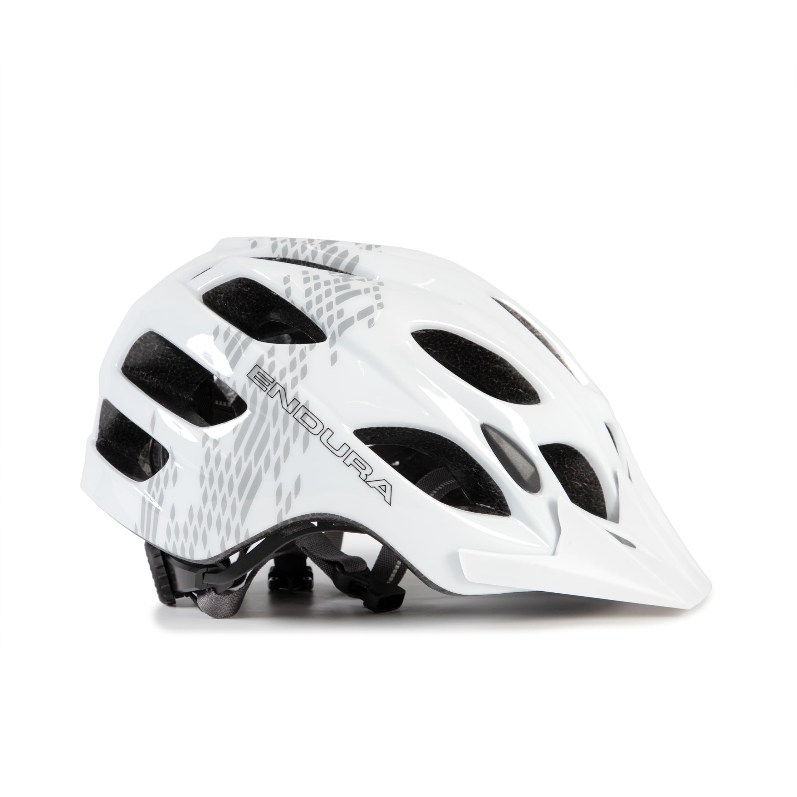 Endura Men's Hummvee Cycling Helmet with Removable Visor - White, L-XL