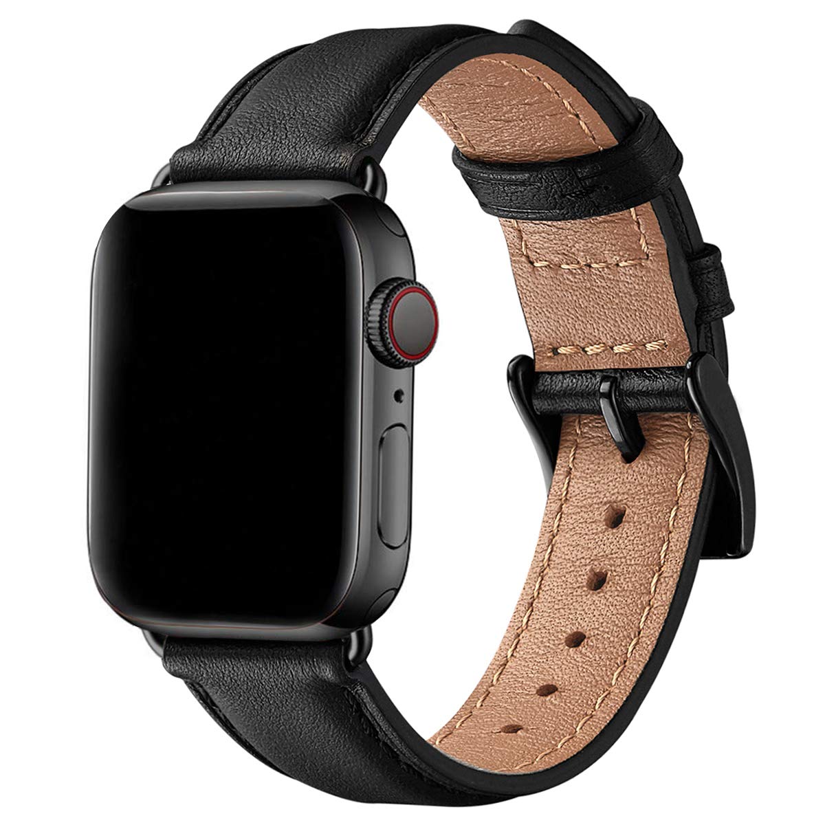 SUNFWR Genuine Leather Apple Watch Strap for iWatch Series 11/10/Ultra