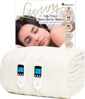 Homefront Double Electric Blanket | Dual Control Fitted Fleece Cover