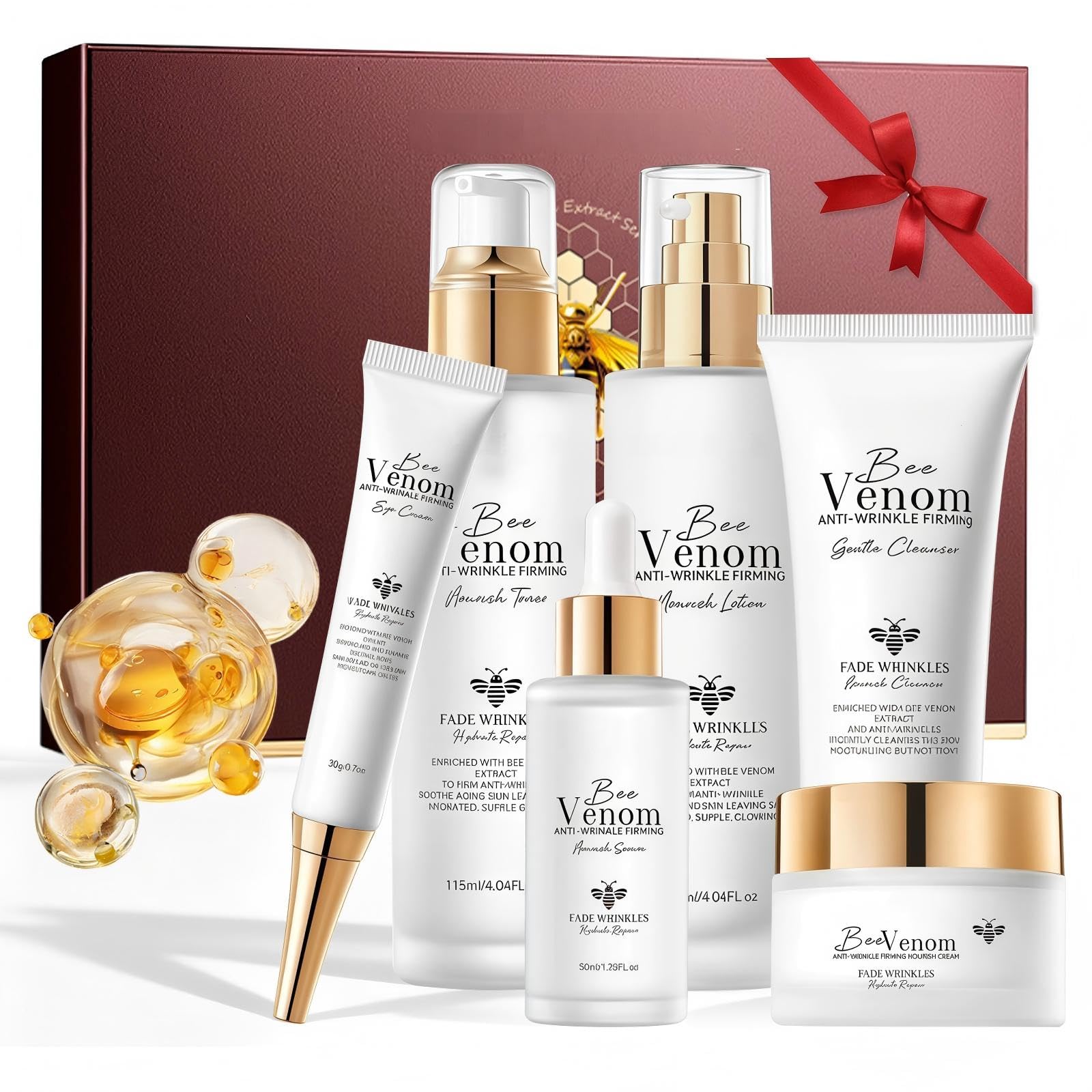 6-Piece Hyaluronic Acid Skincare Gift Set for Hydration