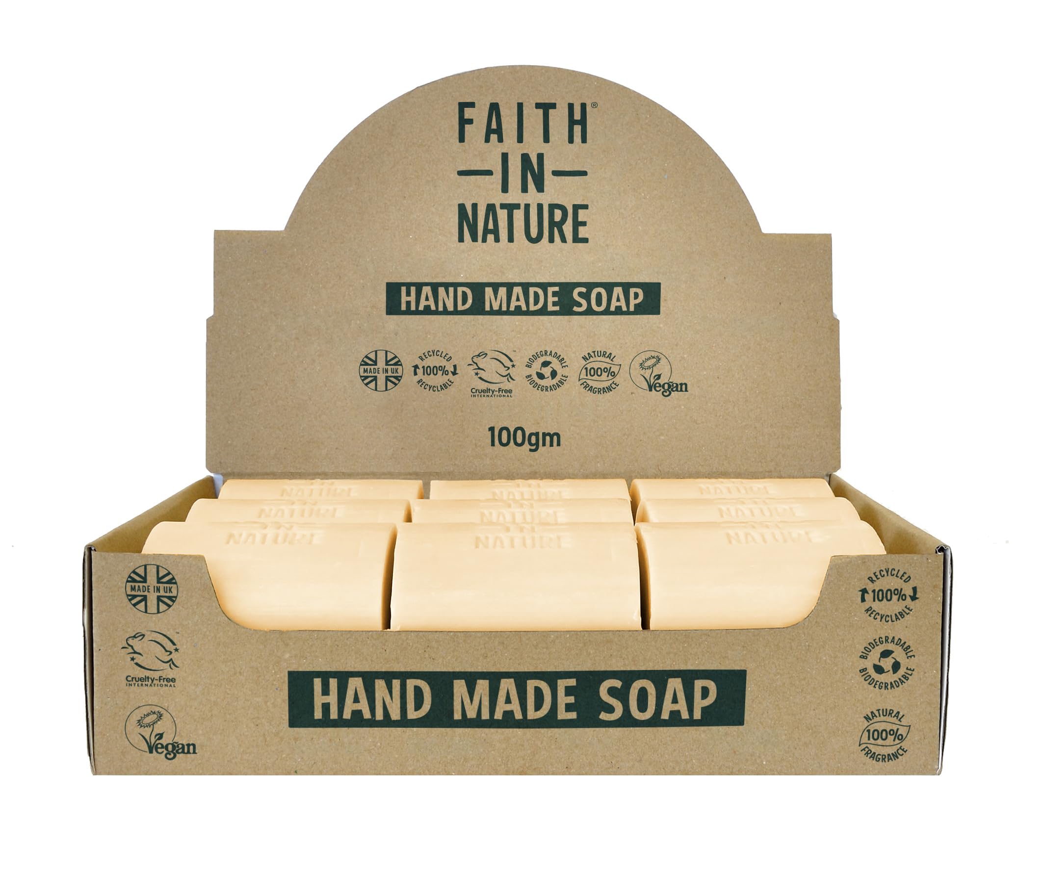 Faith In Nature Orange Soap Bar Bulk Set | Natural & Vegan | 18 x 100g