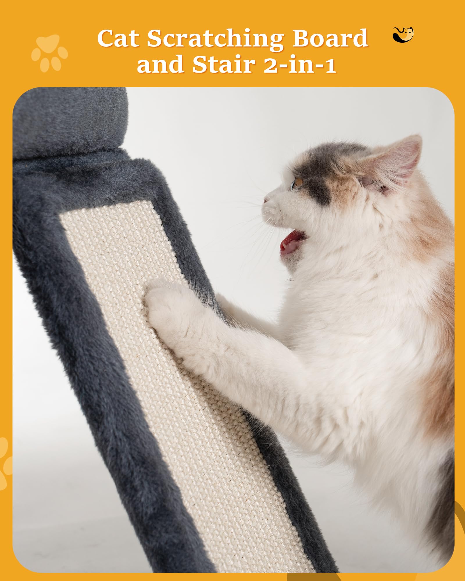 Aechonow Cat Tree Tower for Large Cats | XL Perch & Condo - Dark Gray