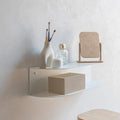 MILUKA Ovva Wall-Mounted Dressing Table - 60cm White Floating Vanity