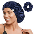 Yanibest Double Layer Satin Bonnet | Adjustable Silk Sleep Cap for Curly Hair