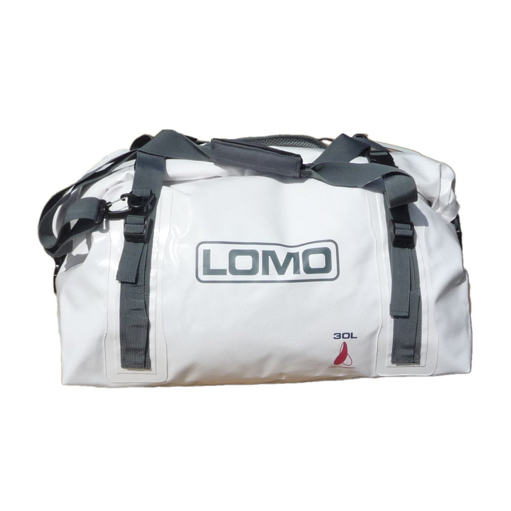 Lomo 30L Waterproof Rolltop Dry Bag – White Duffel Holdall Bag