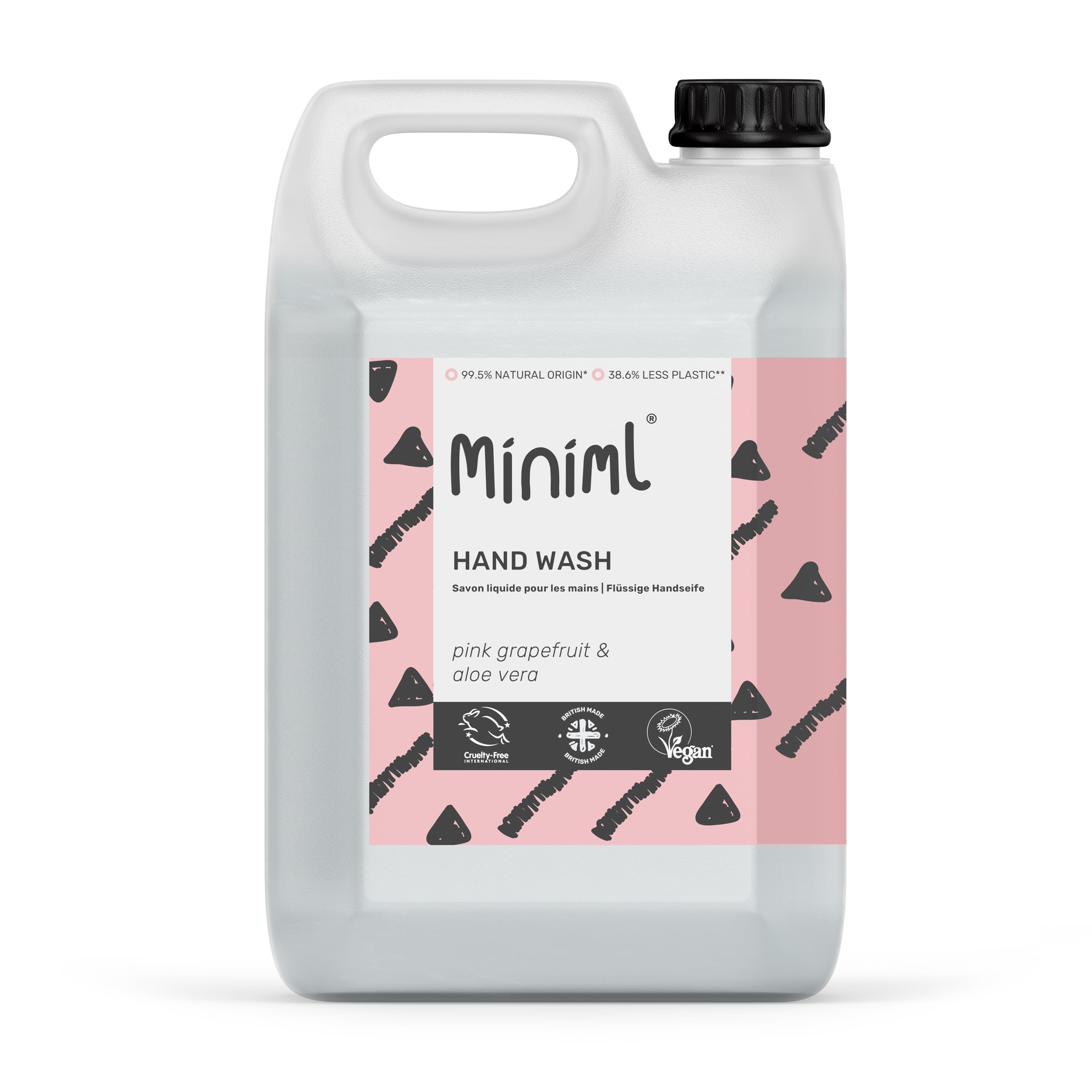 Miniml Pink Grapefruit & Aloe Vera Hand Soap Refill - 5L Eco Wash