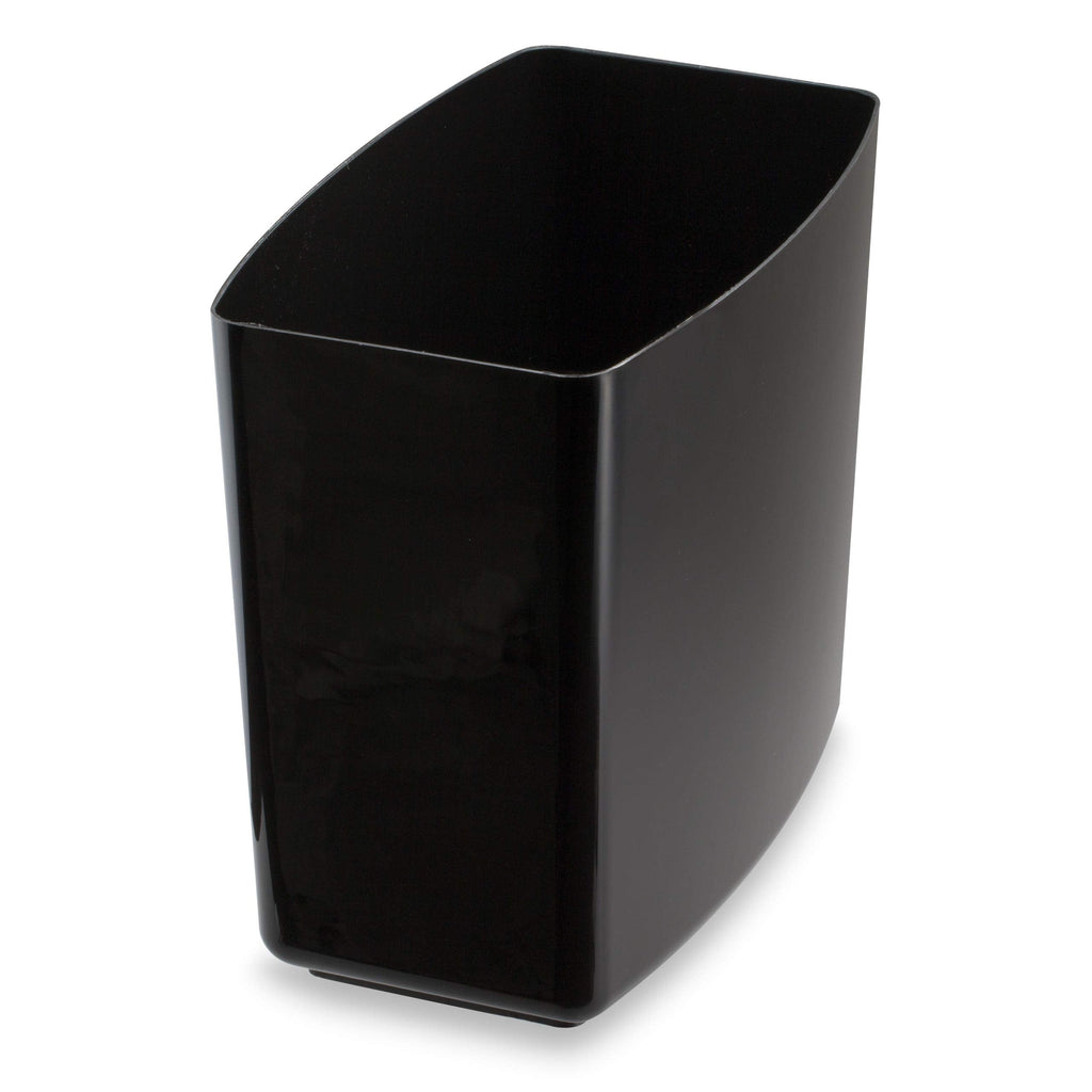 Officemate 2200 Series Executive Plastic Waste Bin Basket, 20 Quart Capacity, 13.625 x 8.5 x 12.75 Inches, Black 22262