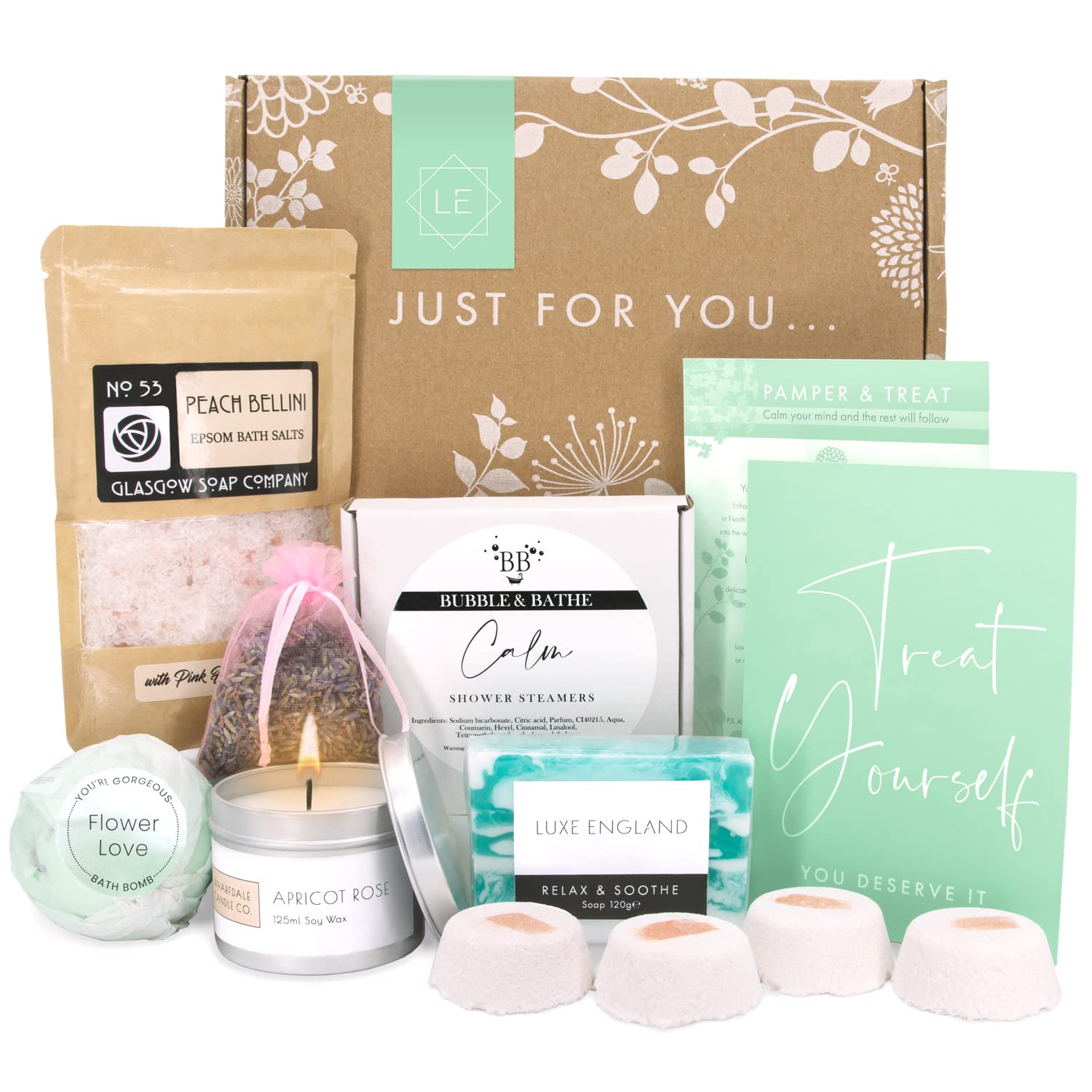 Luxe England Luxury Spa Gift Hamper for Women – Handmade Vegan Pamper Set