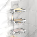 Moforoco 3-Tier Soap Dish Holder | Rustproof Stainless Steel Shower Caddy