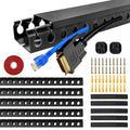 Jolof Store Cable Concealer Kit – 1.85M Open Slot Raceway Duct, Black