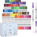 Ohuhu 160 Colours Dual Tip Markers | Fine & Brush Water-Based Art Pens