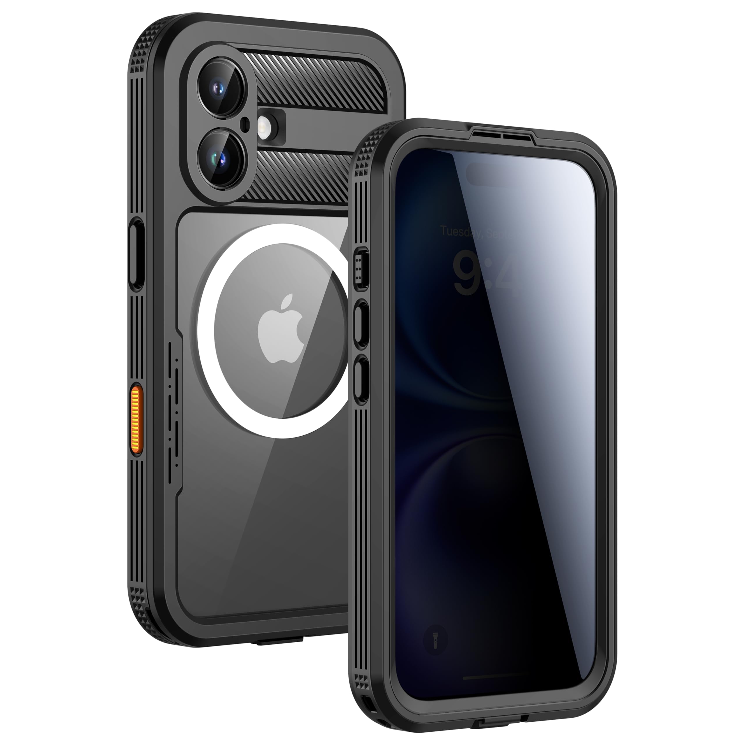 Lanhiem iPhone 16 Case – Privacy Screen & MagSafe Waterproof Cover