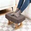 Xygobla Small Solid Wood Footstool with Padded Seat - image 1