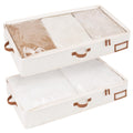 StorageWorks Underbed Storage Box – Large Fabric Organizer, 2 Pack