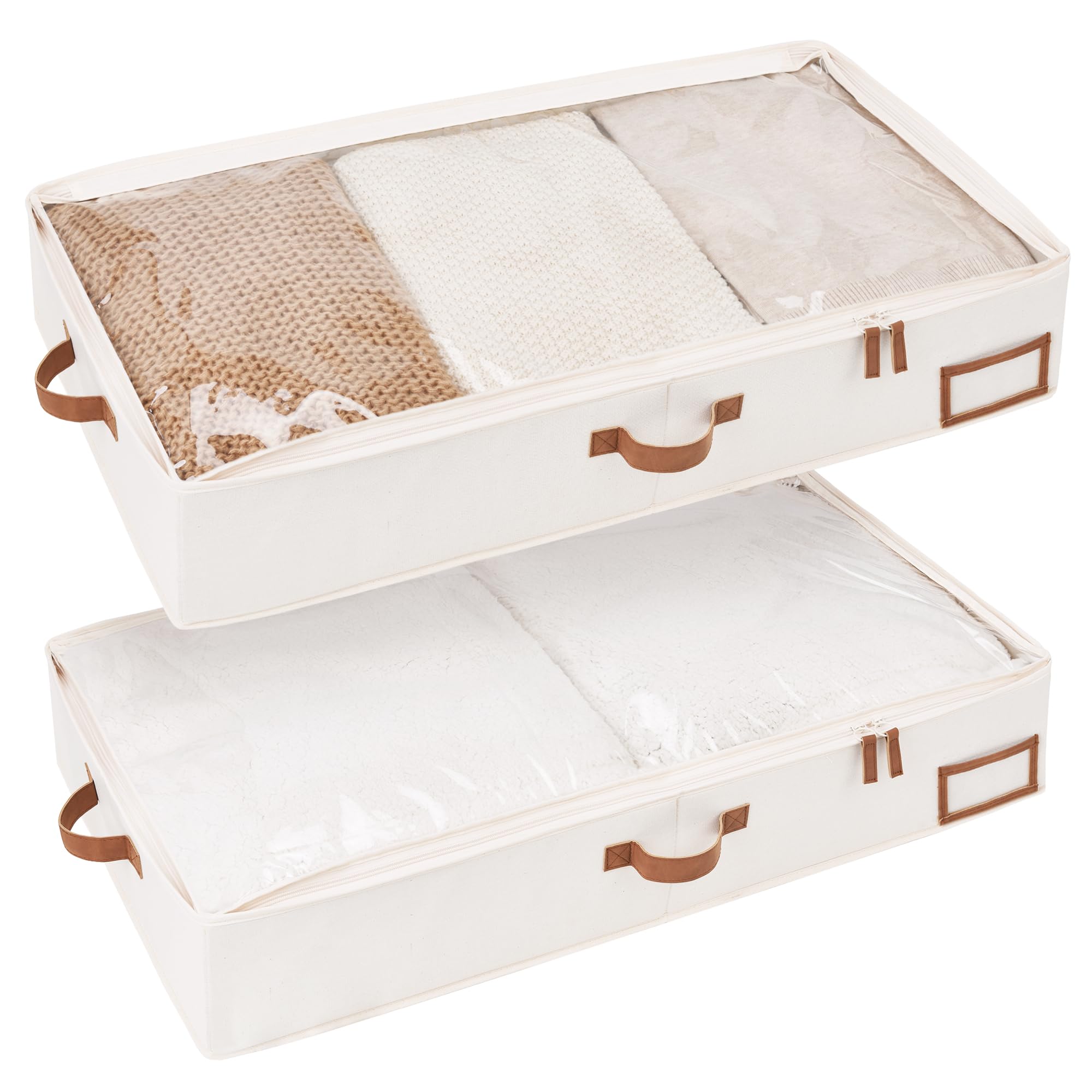 StorageWorks Underbed Storage Box – Large Fabric Organizer, 2 Pack
