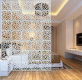 BMIDRUT Hanging Room Divider - 12Pcs White DIY Wood-Plastic Screen Panels