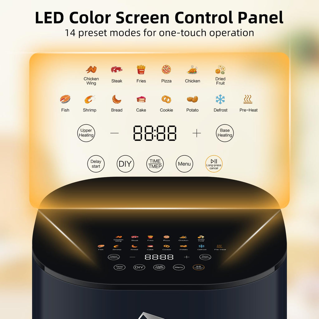 Uten Dual Blaze Air Fryer 5.5L | 14-in-1 Smart Cooker with Visual Window