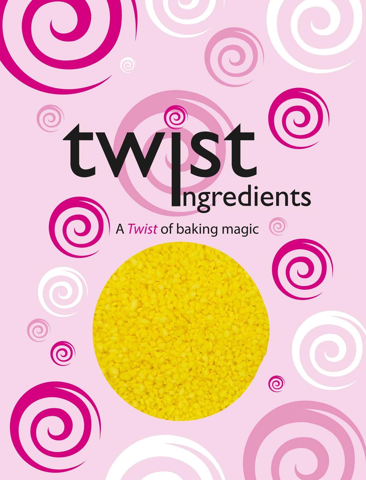 Twist Ingredients Lemon Sugar Crunch – 800g Vegan Cake Topper Sprinkles