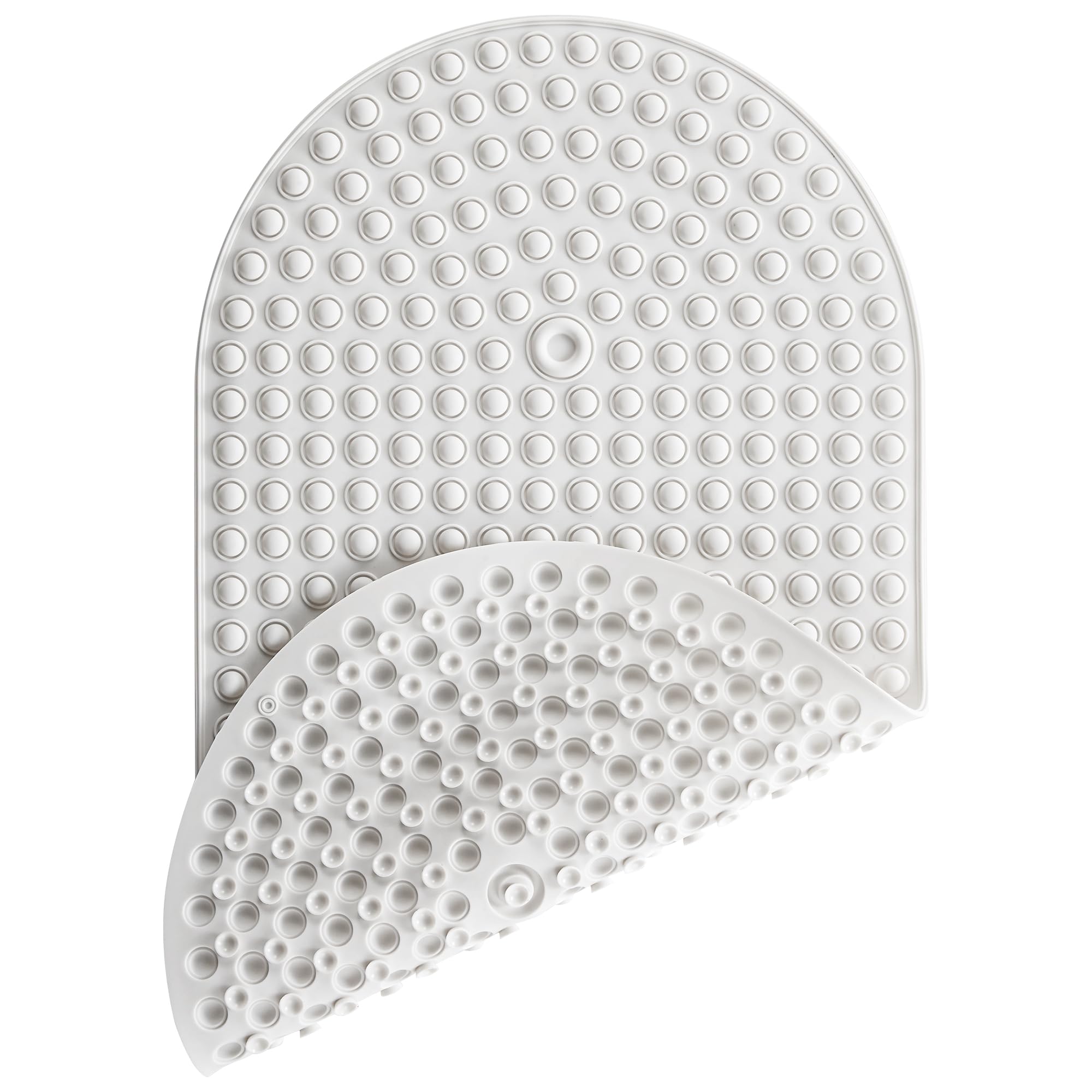 Joiyota Silicone Bath Mat – Non-Slip Bubble Massage Shower Mat, White