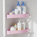 Sotfamily Corner Shower Caddy | 2-Pack No-Drill Adhesive Shelves - Pink
