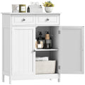 kleankin Freestanding Bathroom Storage Cabinet with 2 Drawers - White