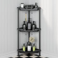 OriwarE 3-Tier L-Shape Corner Shower Caddy | Rustproof Metal Shelf, Black