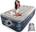 iDOO Single Air Bed | Inflatable Mattress with Built-in Electric Pump