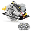 Enventor 1200W Circular Saw with Laser Guide and 2 Blades – 5800RPM