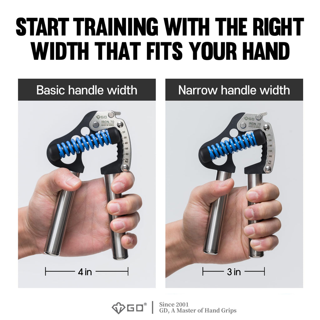 GD Iron Grip 70 Adjustable Hand Strengthener – 11.9-70kg Resistance