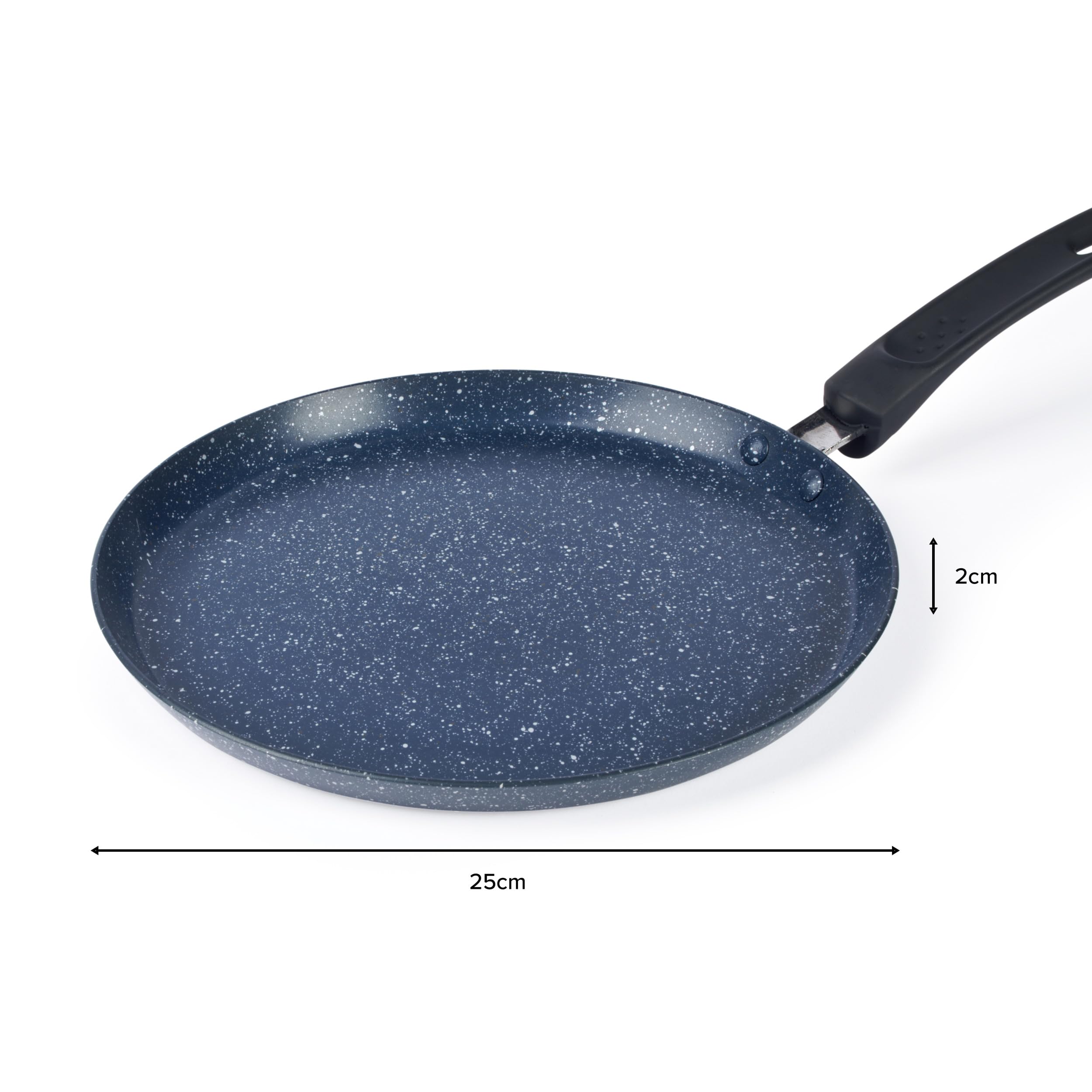 Russell Hobbs 25cm Pancake Pan | Non-Stick Nightfall Stone Crepe Pan