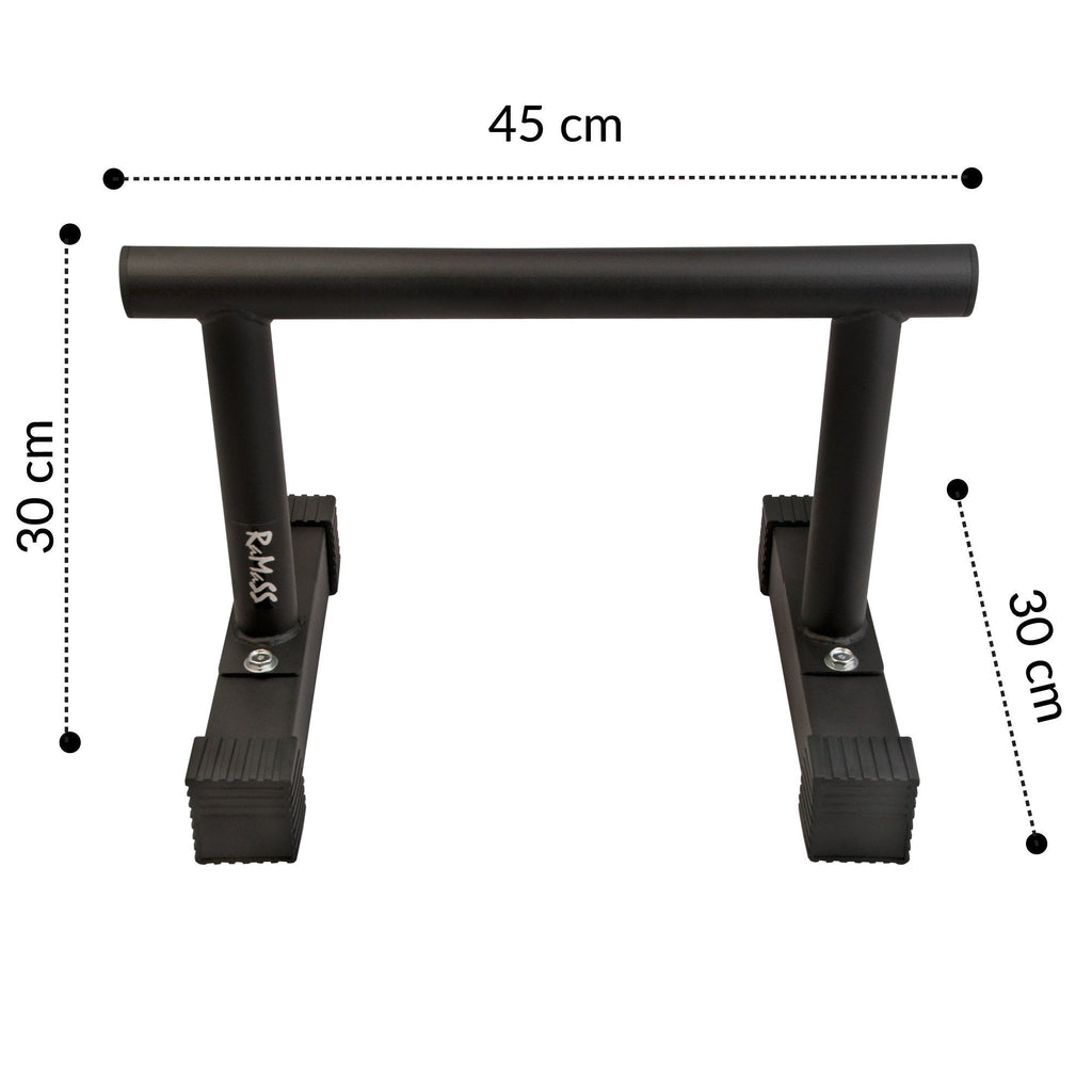 RAMASS Fitness Steel Parallette Bars for Calisthenics and Gymnastics