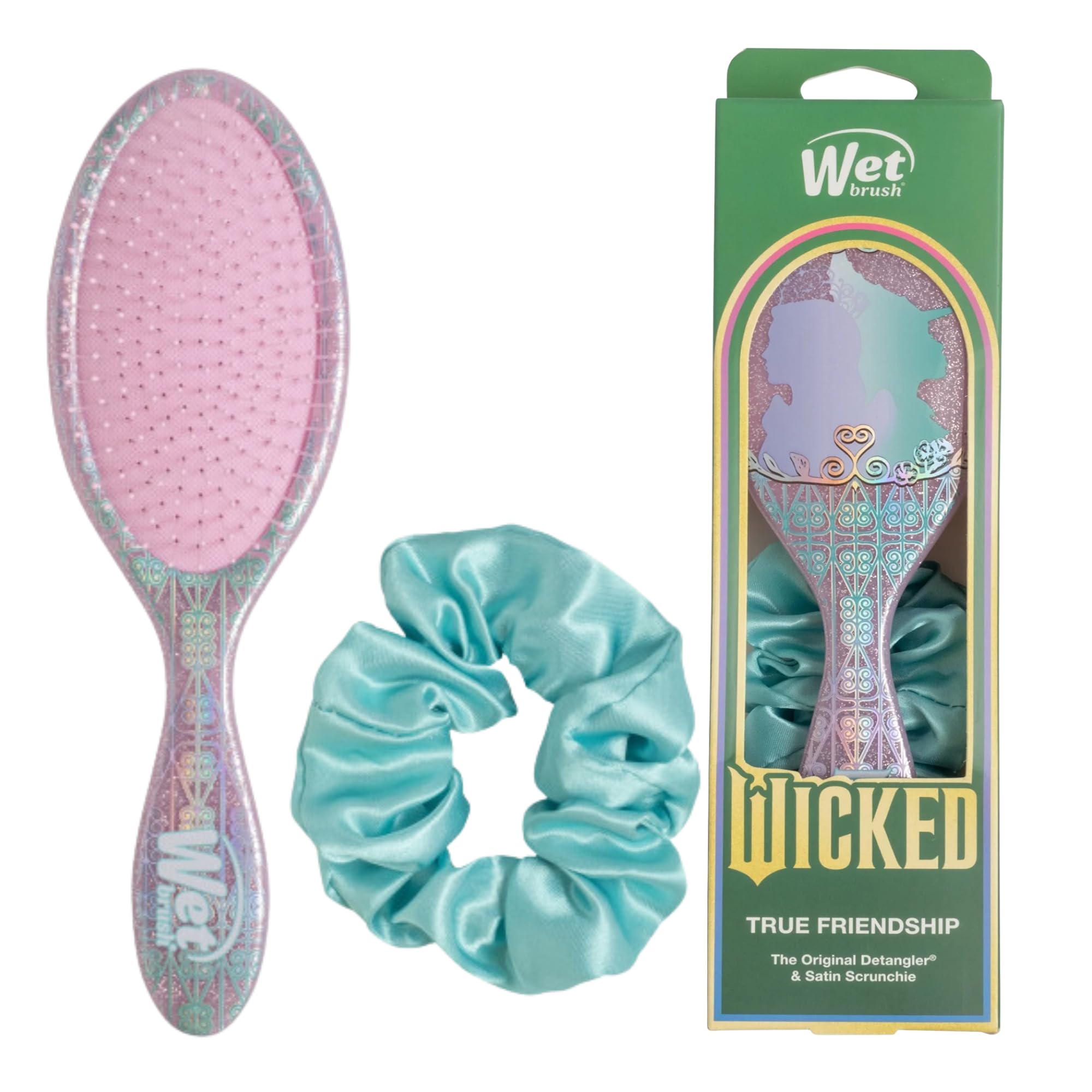 Wet Brush Wicked Friendship 2.0 Kit – Detangling Brush & Satin Scrunchie