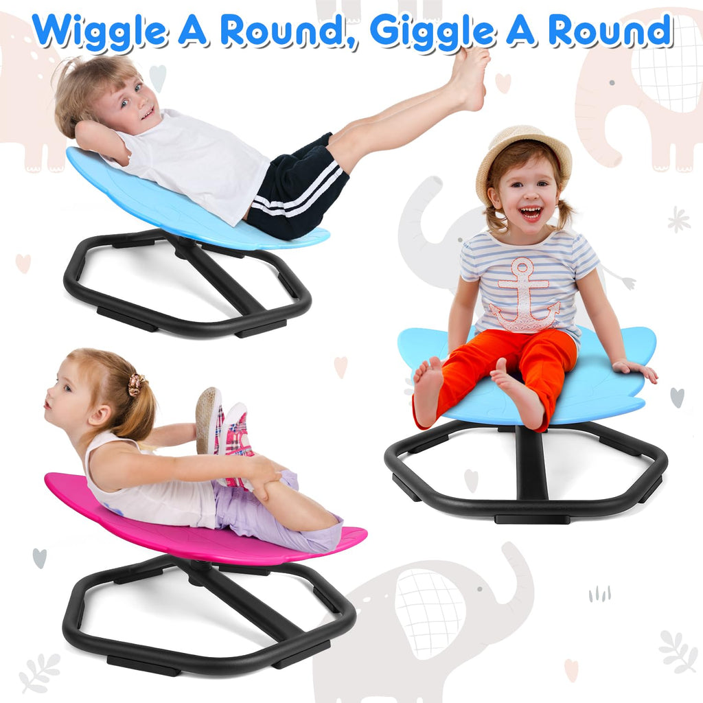 TERRAMUS Elephant Swivel Chair – 360 Sensory Sit and Spin Toy for Kids